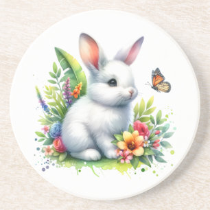 Posavasos Conejo de granja de animales bebé Sublimación Clip