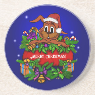 Posavasos Conejo de navidades