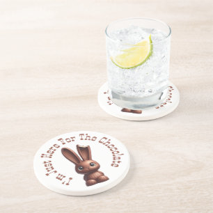Posavasos Conejo de Pascua de Chocolate - Estoy Acá Por El..