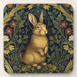 Posavasos Conejo en el estilo de arte del bosque