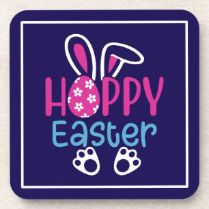 Posavasos Conejo Feliz de Pascua Huevo Diseño Lindo de Prima