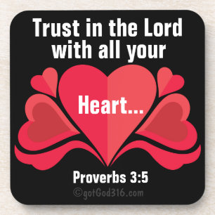 Posavasos Confiar en los corazones del Señor gotGod316.com