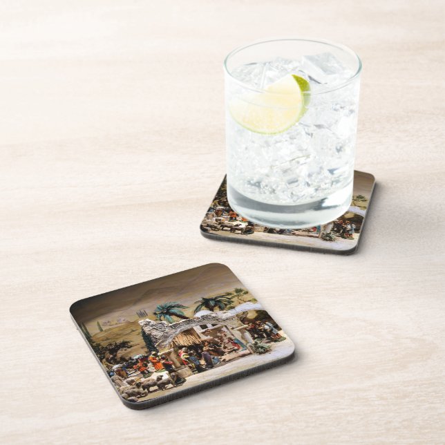 Posavasos Configuración de la escena de natividad para Navid (Lado Derecho)