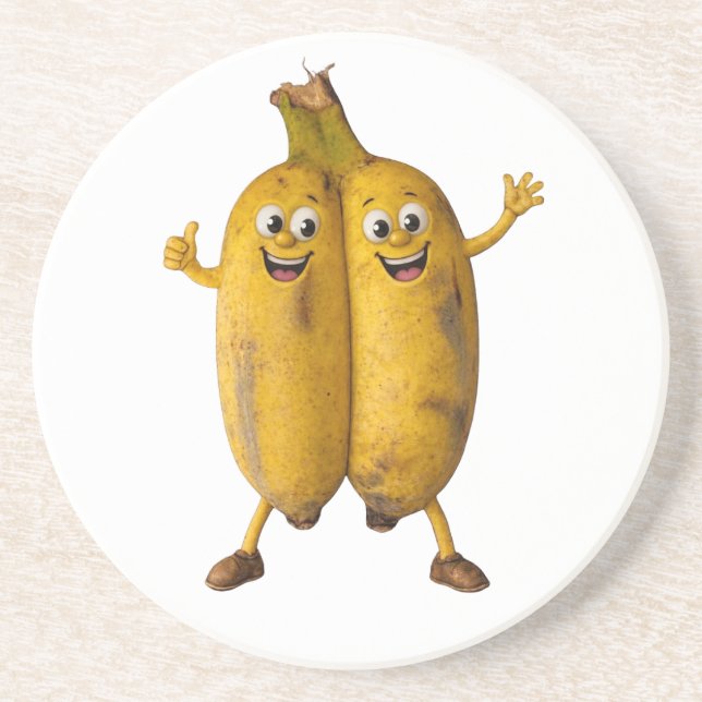 Posavasos Conjoined Bananas Comedy Duo (Frente)