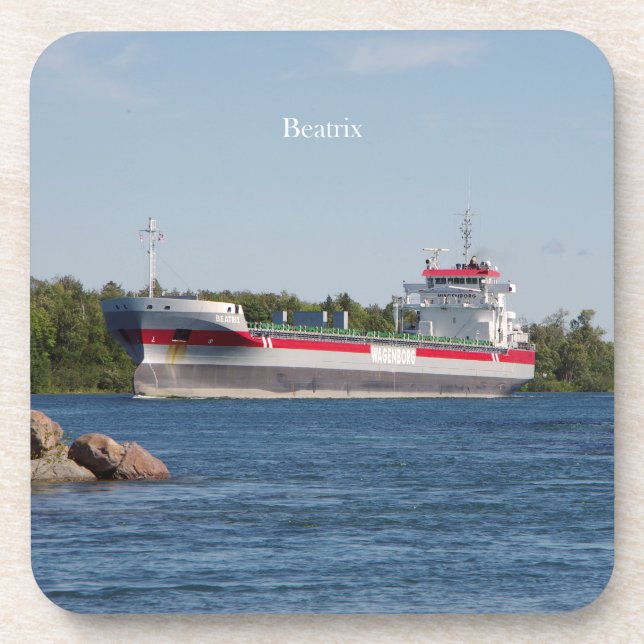 Posavasos Conjunto Beatrix de 6 castras plásticas (Frente)