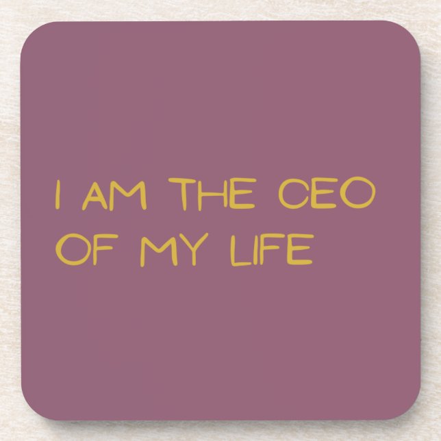 Posavasos Conjunto de 6 Astras Moradas - CEO de my Life (Frente)