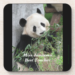 Posavasos Conjunto de 6, Cute Giant Panda, Mejor Profesor, N