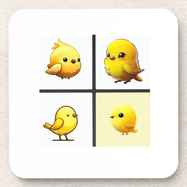 Posavasos Conjunto de 6 diseños duraderos de escayola pequeñ (Frente)