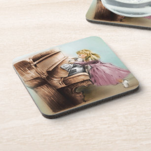 Posavasos Conjunto de 6 tiras de Chica de piano, colorido ar