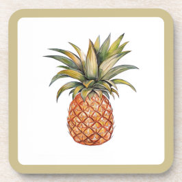 Posavasos Conjunto de aletas acrílicas - piña