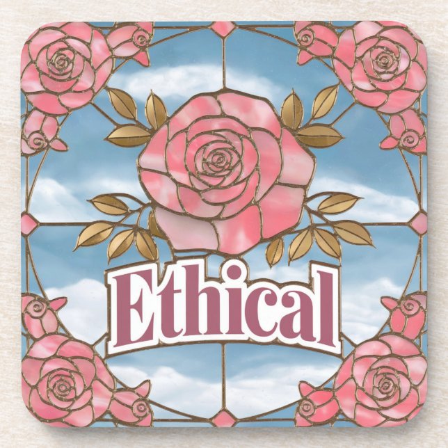 Posavasos Conjunto de aletas de vidrio con mango ético (Frente)