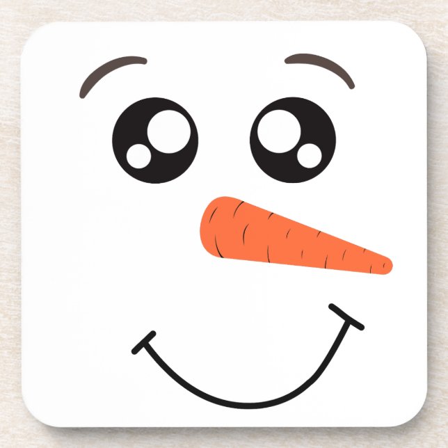 POSAVASOS CONJUNTO DE COSTEROS DE SNOWMAN (6) (Frente)