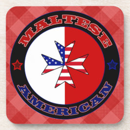 Posavasos Conjunto de escayas de diseño cruzado maltés-ameri