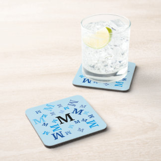 Posavasos Conjunto de escayas - Letras azules de batido