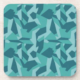 Posavasos Conjunto de escayas plásticas de camo geométrico v