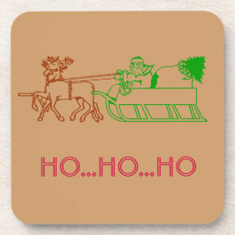 Posavasos Conjunto de escayas - Santa y reno