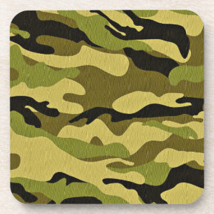 Posavasos conjunto de escayola de camuflaje