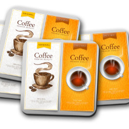 Posavasos Conjunto de escayola de corcho de café de época | 