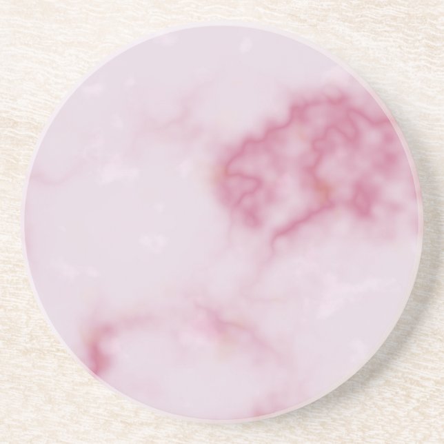 Posavasos conjunto de escayola de mármol rosa (Frente)
