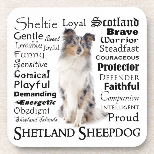 Posavasos Conjunto de escayola de trazos de la funda azul de (Frente)