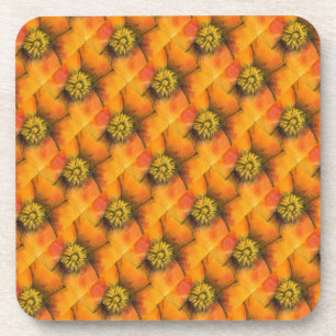 Posavasos Conjunto de escayola floral #1 con trama de mosaic