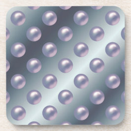 Posavasos Conjunto de escoria de esferas de lavanda azul