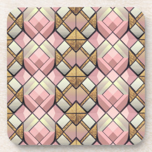 Posavasos Conjunto de escoria de patrón de diamante moderno 