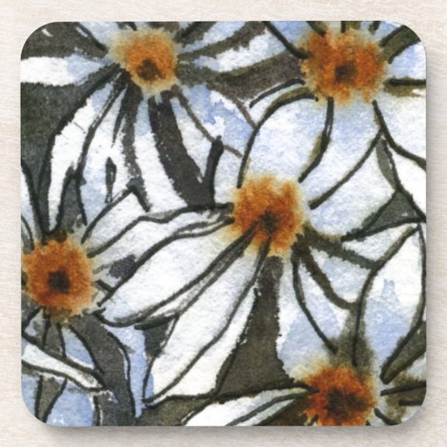 Posavasos Conjunto de escoria floral "Daisy #2" (Frente)