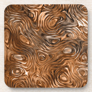 Posavasos Conjunto de estuches de impresión "Cobre" fundido