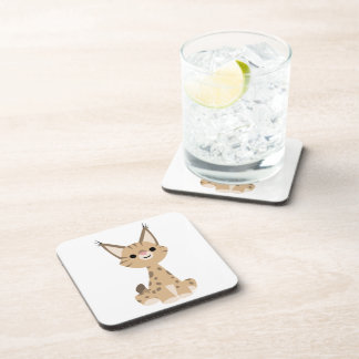 Posavasos Conjunto de galas de Personalizado lindo Lynx