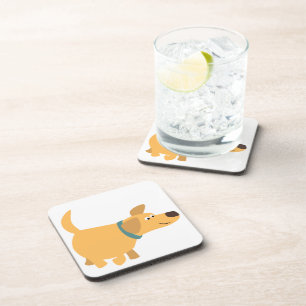 Posavasos Conjunto de galeras de labrador amarillo Personali