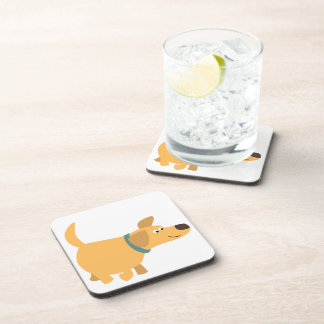 Posavasos Conjunto de galeras de labrador amarillo Personali