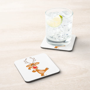 Posavasos Conjunto de gallos de reno de Personalizado de bai