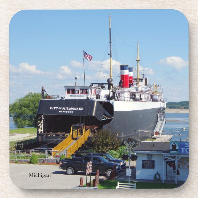 Posavasos Conjunto de la ciudad de Milwaukee de 6 galletas d (Frente)