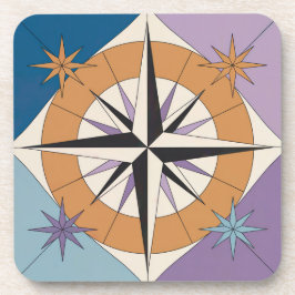 Posavasos Conjunto de la cubeta del MCM Rosa de brújula