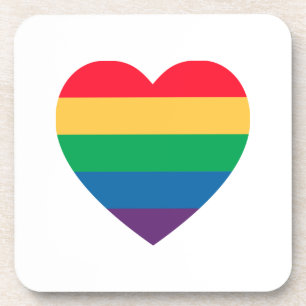 Posavasos Conjunto de la montaña rusa del Orgullo Arcoiris