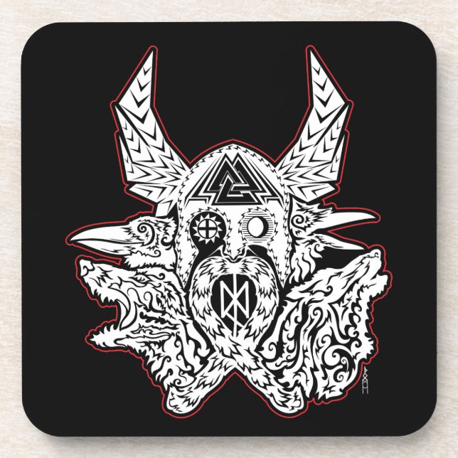 Posavasos Conjunto de Monasterio de Odin Emblem de 6 (Frente)