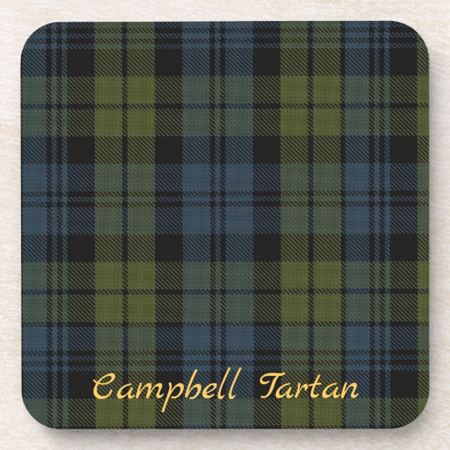 Posavasos Conjunto de regalos de Boda Campbell Tartan Coaste (Frente)