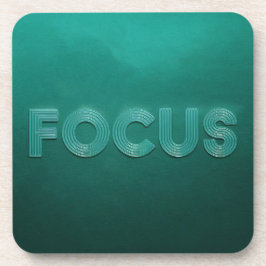 Posavasos Conjunto de trama de confirmación de enfoque verde