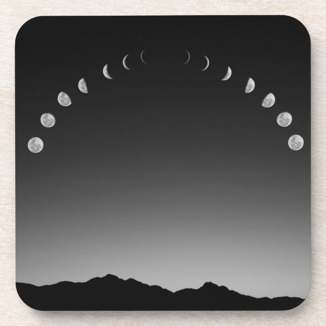 Posavasos Conjuntos de escayola de la fase infinita de la lu (Frente)