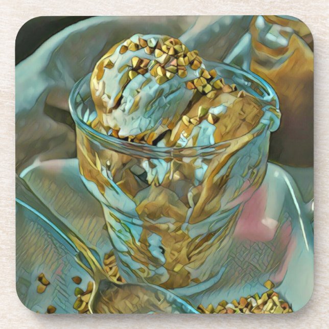 Posavasos Cono de helado de verano (Frente)