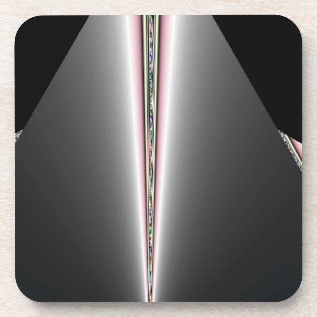 Posavasos Cono plateado con pistas de pasteles (Frente)