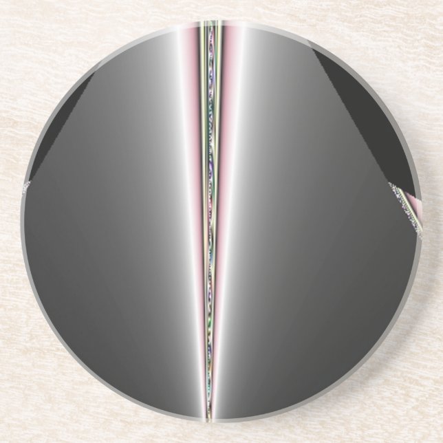 Posavasos Cono plateado con pistas de pasteles (Frente)