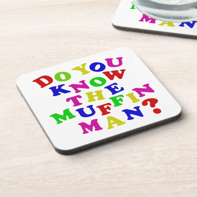 Posavasos ¿Conoces al Muffin Man? (Lado Izquierdo)
