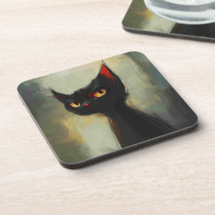 Posavasos Conociendo al Gato Ninja Negro