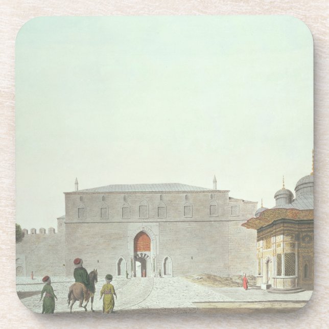 Posavasos Constantinopla: Cuadrado de Haghia Sophia que (Frente)