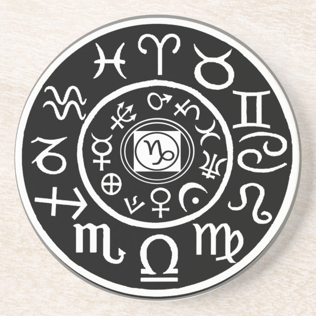 Posavasos Constelación de Zodiac - Capricornio (Frente)