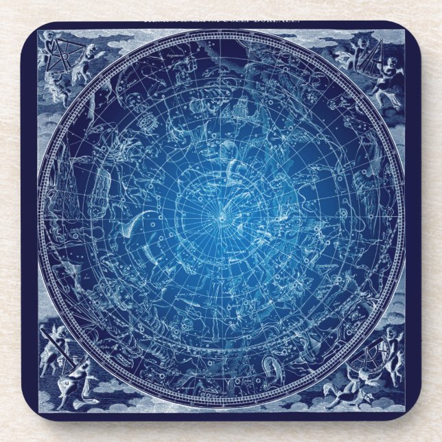 Posavasos Constelaciones boreales del cielo de Hemysphere (Frente)