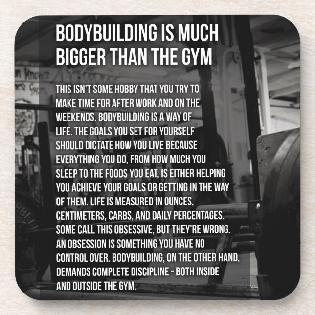 Posavasos "Construcción de cuerpos" Motivación (Frente)