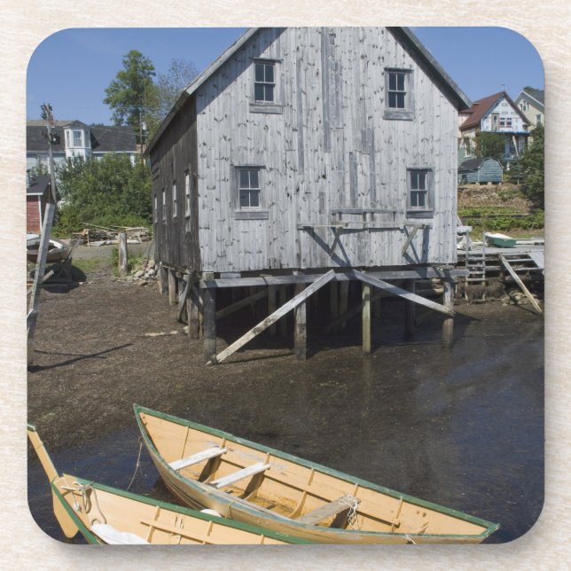 Posavasos Constructor de dory, Lunenburg, Nueva Escocia, Can (Frente)